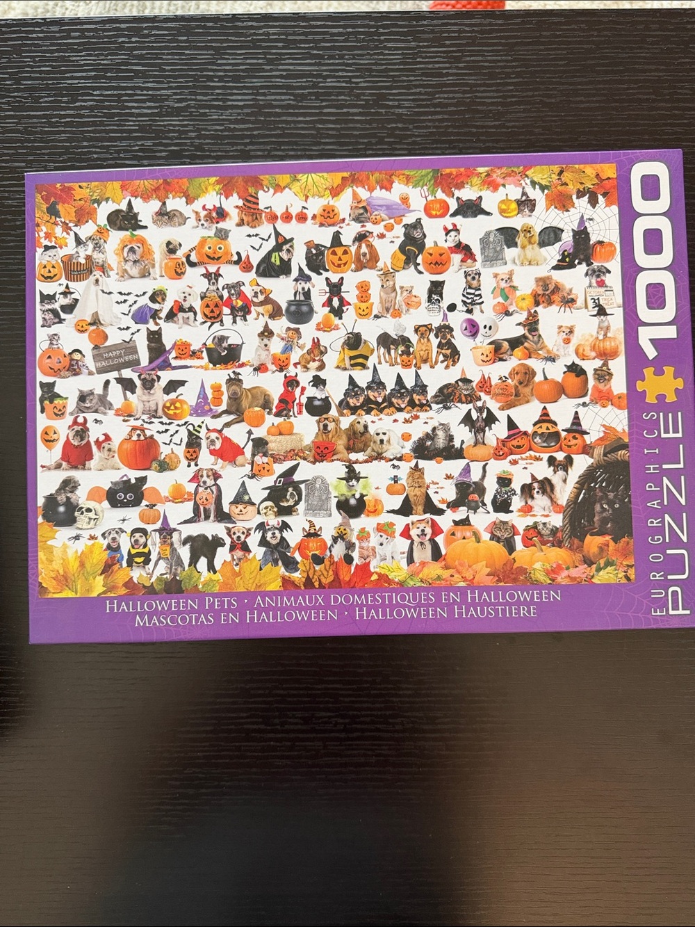 🧩 3 for $30 🧩 EuroGraphics 1000-Piece Halloween Pets Puzzle